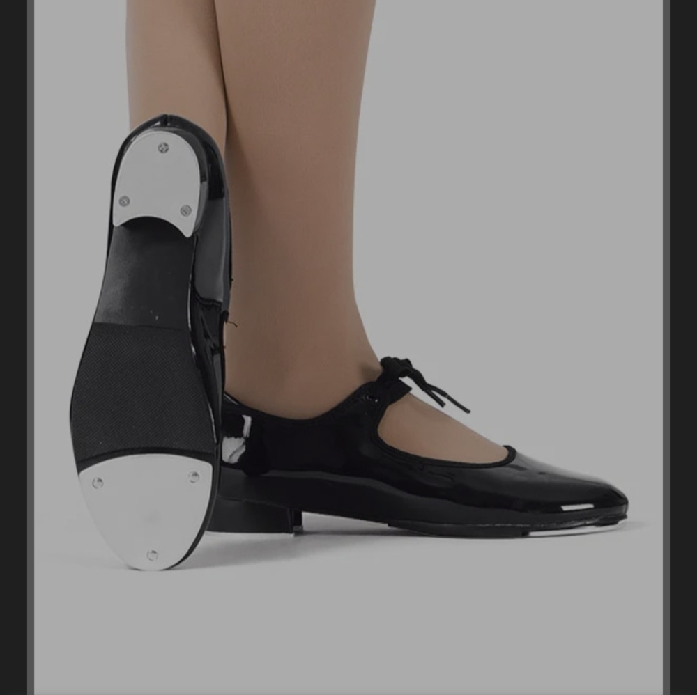 Theatrical Black Tap Shoes- Used Size 8.5